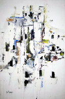 Abstract Dwelling II 1968 31x21 Original Painting by Gino Hollander - 0 Abstract Dwelling II 1968 31x21 Original Painting by Gino Hollander - 0