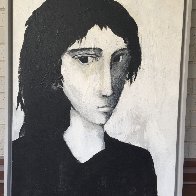 Untitled Head of a Man II 1984 38x30 Huge Original Painting by Gino Hollander - 1 Untitled Head of a Man II 1984 38x30 Huge Original Painting by Gino Hollander - 1