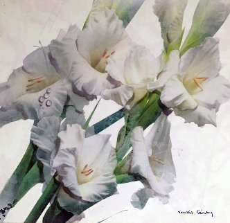 Loving White 2007 36x36 Original Painting - Yankel Ginzburg Loving White 2007 36x36 Original Painting - Yankel Ginzburg