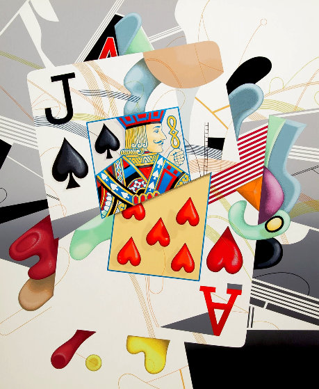 Black Jack 1987 Limited Edition Serigraph by Yankel Ginzburg - For