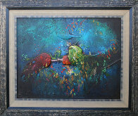 Untitled Painting 1975 22x28 Original Painting by Yankel Ginzburg - 1 Untitled Painting 1975 22x28 Original Painting by Yankel Ginzburg - 1