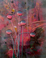 Twilight in My Garden 1987 Limited Edition Print by Yankel Ginzburg - 0 Twilight in My Garden 1987 Limited Edition Print by Yankel Ginzburg - 0