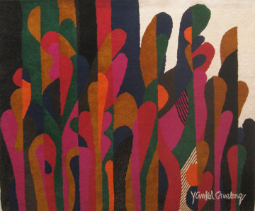 Untitled Wool Tapestry 73x81 Super Huge Limited Edition Print - Yankel Ginzburg Untitled Wool Tapestry 73x81 Super Huge Limited Edition Print - Yankel Ginzburg