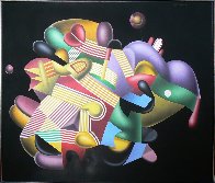 Candy Store 38x46 Huge Original Painting by Yankel Ginzburg - 1 Candy Store 38x46 Huge Original Painting by Yankel Ginzburg - 1