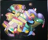 Candy Store 38x46 Huge Original Painting by Yankel Ginzburg - 1