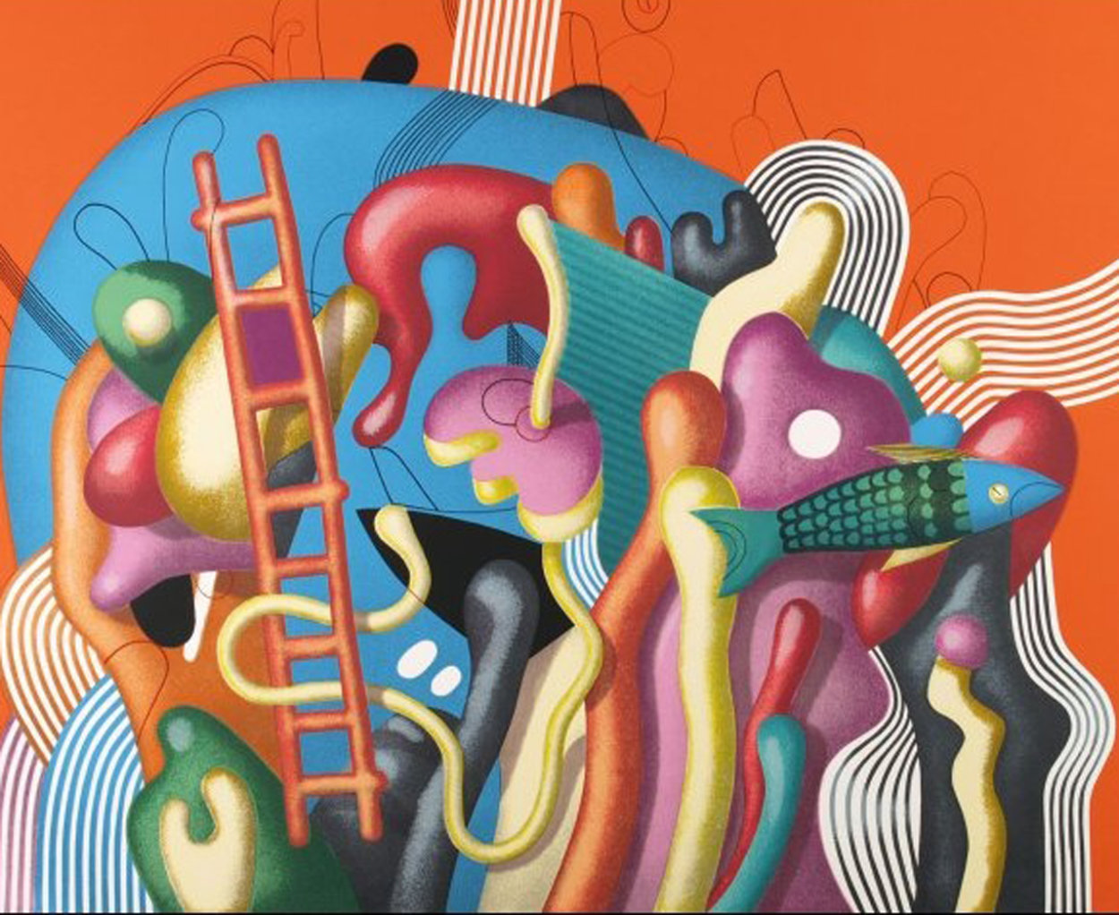 Coral Reef 1986 Limited Edition Print by Yankel Ginzburg Coral Reef 1986 Limited Edition Print by Yankel Ginzburg
