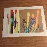 Feline And Ladders 1983 Limited Edition Print by Yankel Ginzburg - 1