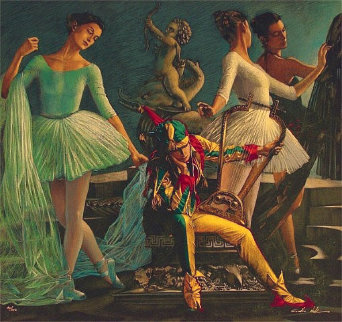 Pensive Jester Limited Edition Print - Walter Girotto Pensive Jester Limited Edition Print - Walter Girotto