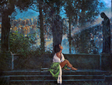 Waiting for a Sunbeam 38x47 Super Huge Limited Edition Print - Walter Girotto Waiting for a Sunbeam 38x47 Super Huge Limited Edition Print - Walter Girotto