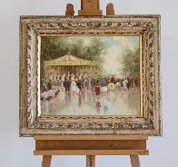 Carousel 24x28 Original Painting by Andre Gisson - 2 Carousel 24x28 Original Painting by Andre Gisson - 2
