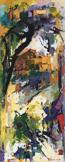 Oak Tree 40x16 Original Painting - Kamal Givian Oak Tree 40x16 Original Painting - Kamal Givian