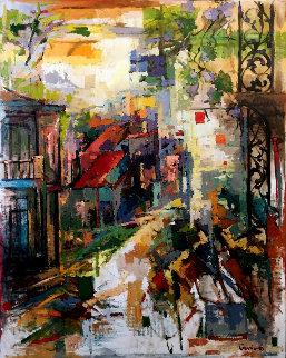 Southern City (New Orleans) 60x48 Original Painting - Kamal Givian Southern City (New Orleans) 60x48 Original Painting - Kamal Givian