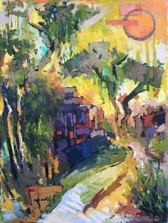 Summer Noon 36x27 Original Painting - Kamal Givian Summer Noon 36x27 Original Painting - Kamal Givian