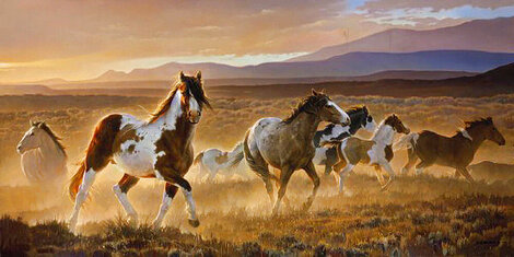 Domino 2002 49x29 - Framed Giclee on Canvas - Huge Limited Edition Print - Nancy Glazier