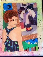 Girrrrl You Gotta See This One II Homage to Tarkay 2013 30x25 Original Painting by Marcus Glenn - 2 Girrrrl You Gotta See This One II Homage to Tarkay 2013 30x25 Original Painting by Marcus Glenn - 2