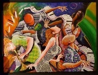 Flipped Flopped, Jazz on Top 2011 Embellished Limited Edition Print by Marcus Glenn - 2 Flipped Flopped, Jazz on Top 2011 Embellished Limited Edition Print by Marcus Glenn - 2