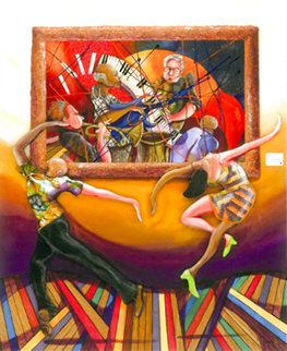 A Dance At the Gallery 2006 Embellished Limited Edition Print - Marcus Glenn A Dance At the Gallery 2006 Embellished Limited Edition Print - Marcus Glenn