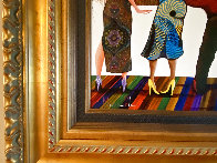 Spectators At the Tarkay Exhibition 2013 Embellished Limited Edition Print by Marcus Glenn - 4