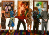 Spectators At the Tarkay Exhibition 2013 Embellished Limited Edition Print by Marcus Glenn - 0