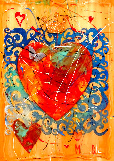 Heart of Love 2014 29x22 Original Painting - Marcus Glenn