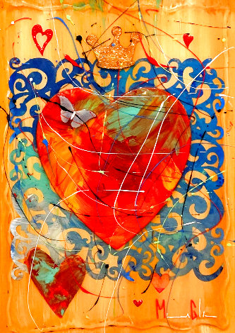Heart of Love 2014 29x22 Original Painting - Marcus Glenn