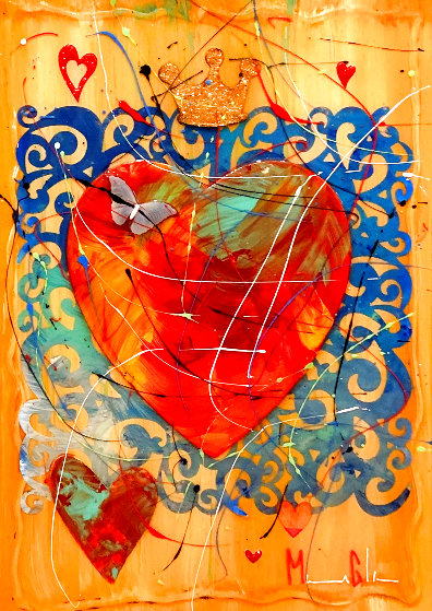 Heart of Love 2014 Mixed Media 19x12 by Marcus Glenn - For Sale on