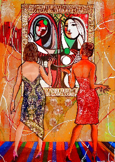 A Day With the Masters Including Picasso 2014 Embellished Original Painting - Marcus Glenn A Day With the Masters Including Picasso 2014 Embellished Original Painting - Marcus Glenn