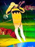 Purple Planet Pink Tie 2012 - 37x28 Mixed Media on Panel Original Painting by Marcus Glenn - 0