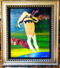 Purple Planet Pink Tie 2012 - 37x28 Mixed Media on Panel Original Painting by Marcus Glenn - 1