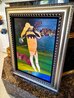 Purple Planet Pink Tie 2012 - 37x28 Mixed Media on Panel Original Painting by Marcus Glenn - 3