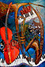 Instruments Dancing to a Pure Beat 2025 - Framed Embellished Giclee on Canvas Limited Edition Print by Marcus Glenn - 0