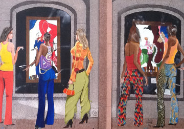Gossip In' At the Gallery 2007 36x48 Works on Paper (not prints) - Marcus Glenn Gossip In' At the Gallery 2007 36x48 Works on Paper (not prints) - Marcus Glenn