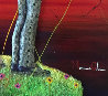 Places I Go When I'm Depressed II 2004 38x27 - on Wood Original Painting by Marcus Glenn - 2