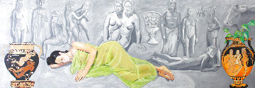 Diaphanous 2008 31x88 Original Painting - David Glynn Diaphanous 2008 31x88 Original Painting - David Glynn