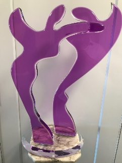 Purple Love Acrylic Sculpture 2011 27 in Sculpture - Alfred Gockel Purple Love Acrylic Sculpture 2011 27 in Sculpture - Alfred Gockel
