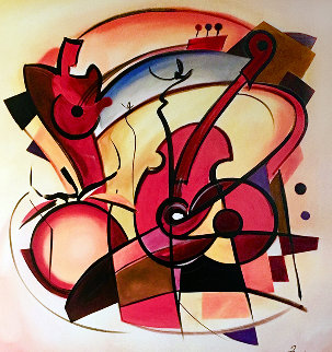 Cello Duet AP 2004 Limited Edition Print - Alfred Gockel Cello Duet AP 2004 Limited Edition Print - Alfred Gockel