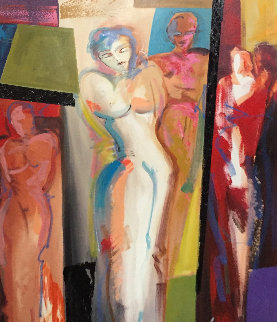 Forever At Her Side 2010 39x27 Original Painting - Alfred Gockel Forever At Her Side 2010 39x27 Original Painting - Alfred Gockel