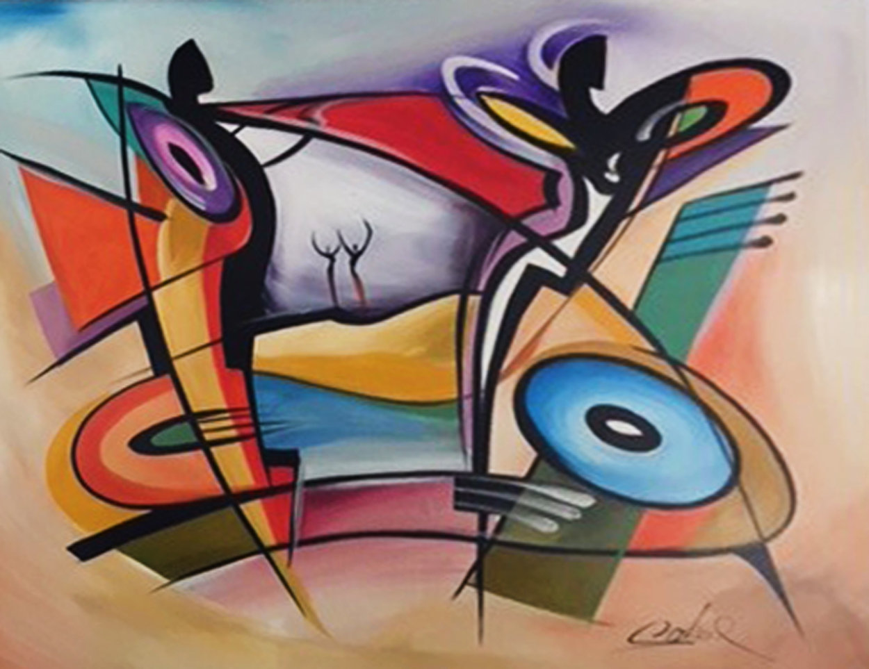 Untitled Painting 2014 43x58 Original Painting by Alfred Gockel Untitled Painting 2014 43x58 Original Painting by Alfred Gockel
