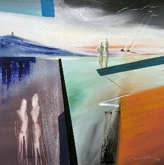 Together For Infinity 33x33 Original Painting - Alfred Gockel Together For Infinity 33x33 Original Painting - Alfred Gockel