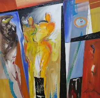 Paradox 38x38 Original Painting - Alfred Gockel Paradox 38x38 Original Painting - Alfred Gockel