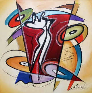 Rythmn And Time 2016 41x41 Original Painting - Alfred Gockel Rythmn And Time 2016 41x41 Original Painting - Alfred Gockel