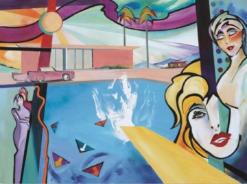 Hommage to David Hockney's Big Splash 2018 - California Limited Edition Print - Alfred Gockel