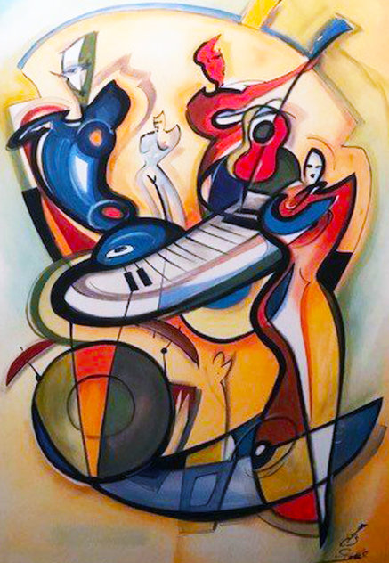 Play It Again 2004 w Remarque 44x30 Huge Limited Edition Print by Alfred Gockel