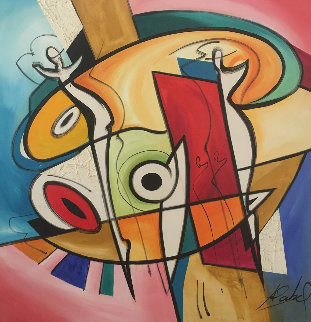 Untitled Painting 2006 39x39 Original Painting - Alfred Gockel Untitled Painting 2006 39x39 Original Painting - Alfred Gockel