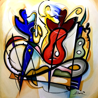 Encore 2000 57x57 Original Painting - Alfred Gockel Encore 2000 57x57 Original Painting - Alfred Gockel