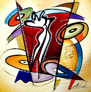 Rhythm & Time 2016 41x41 Super Huge Original Painting - Alfred Gockel Rhythm & Time 2016 41x41 Super Huge Original Painting - Alfred Gockel