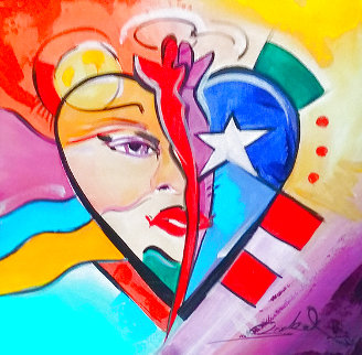 Heart 2012 12x12 Original Painting - Alfred Gockel Heart 2012 12x12 Original Painting - Alfred Gockel