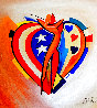 Love and Liberty 2005 38x38 Original Painting by Alfred Gockel - 0