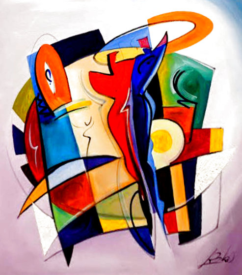 Reunited 2005 Acrylic on Canvas 49x49 by Alfred Gockel - For Sale on ...