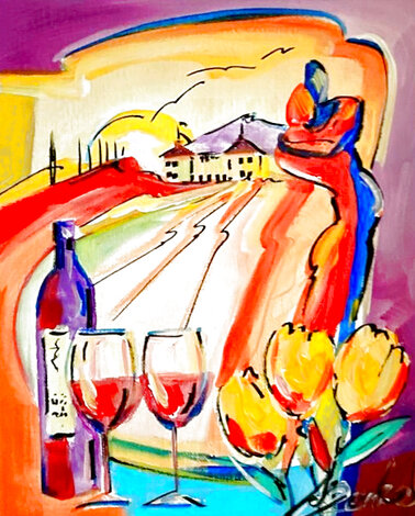 Vineyard Elan 2015 20x18 - Acrylic on Canvas Original Painting - Alfred Gockel